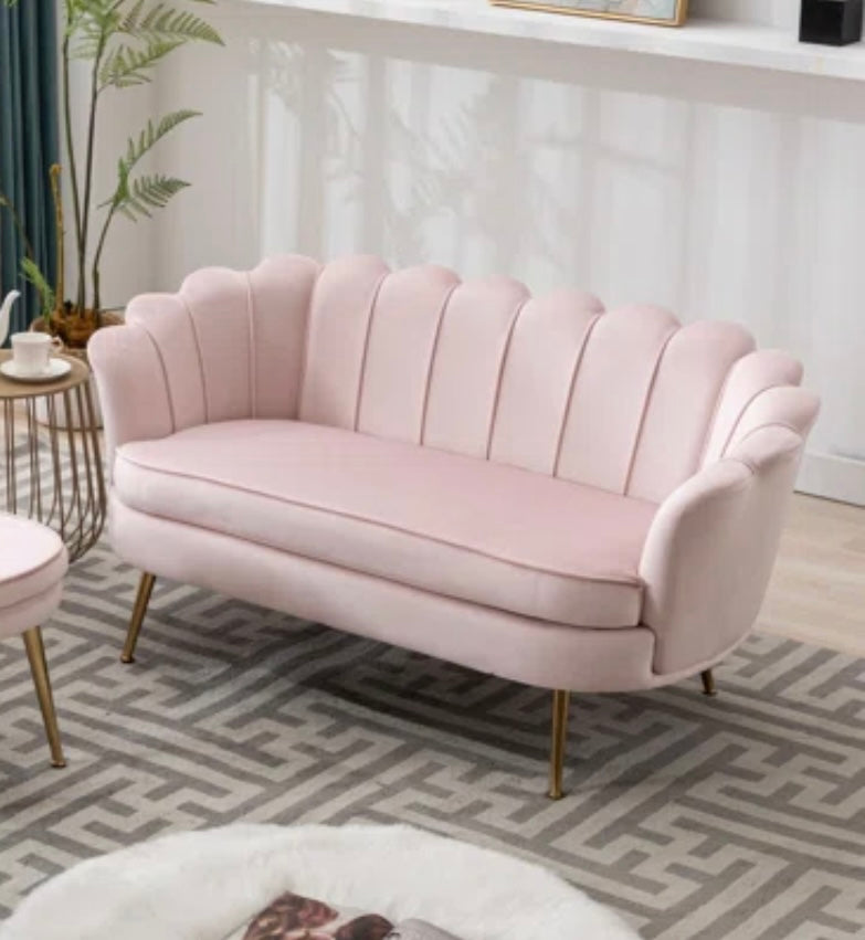 Pink Velvet Sofa