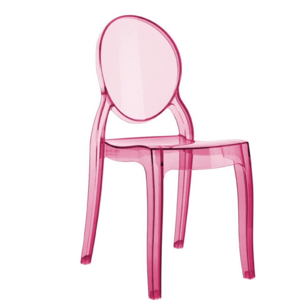Kids Pink Ghost Chair