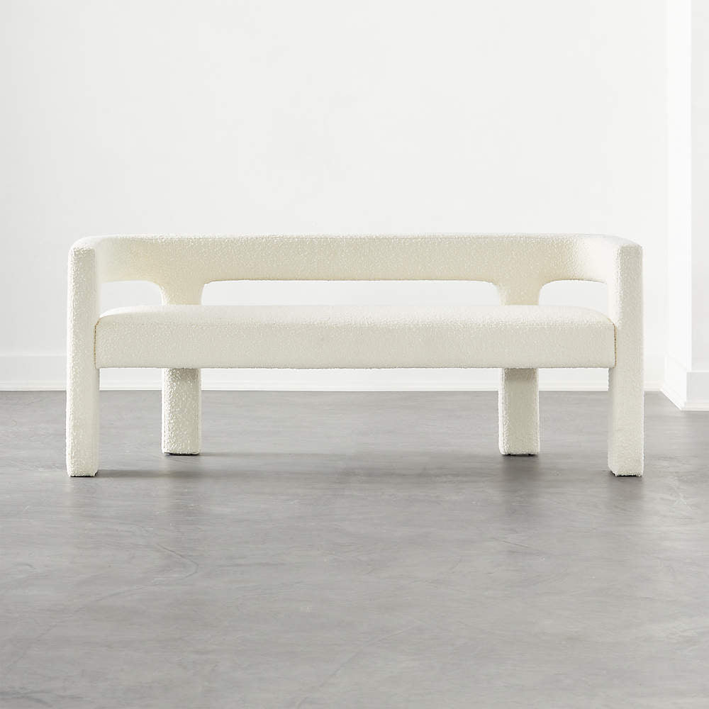 Modern white sofa