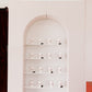 Arch with shelves