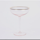 Pink Coupe glass