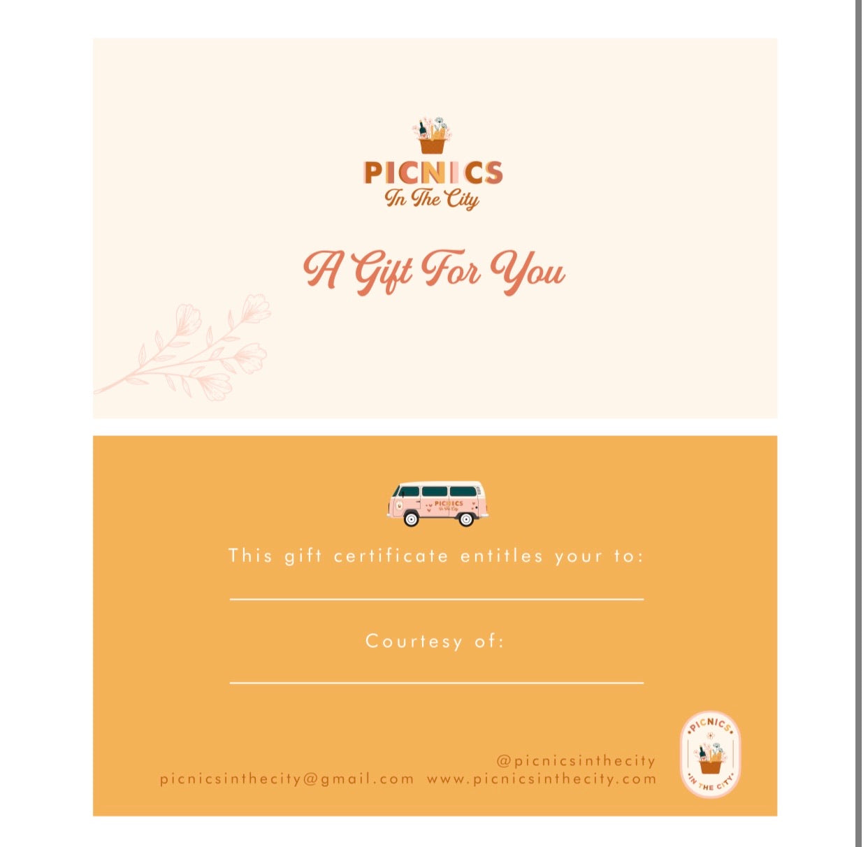Picnics in the City Gift Card