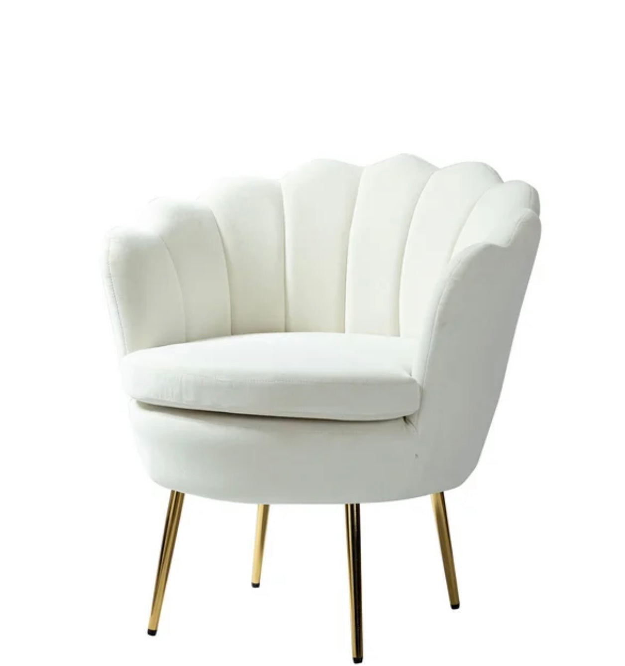Velvet ivory chairs